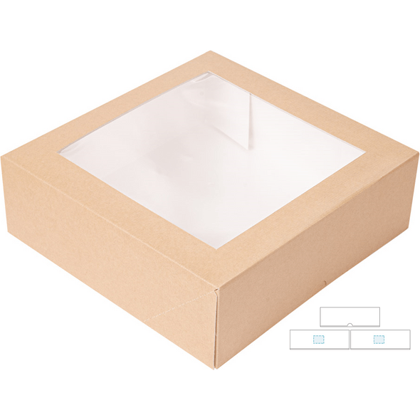 Caja con ventana para repostería "Thepack"